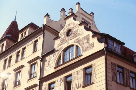 Detail Hlávkovy koleje